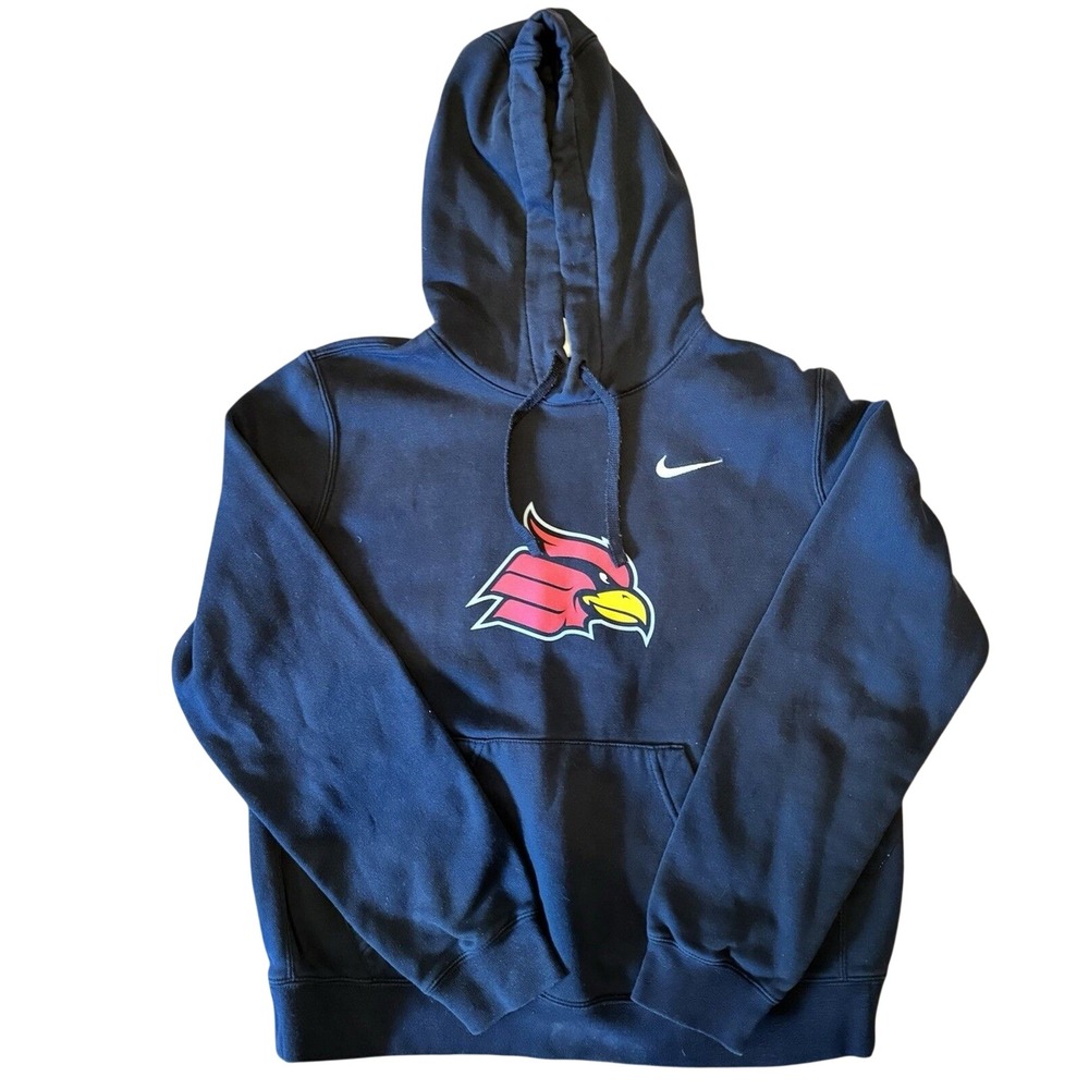 Nike Louisville Cardinals Cardinal Logo Hoodie Youth Large Navy Black Athletic‎